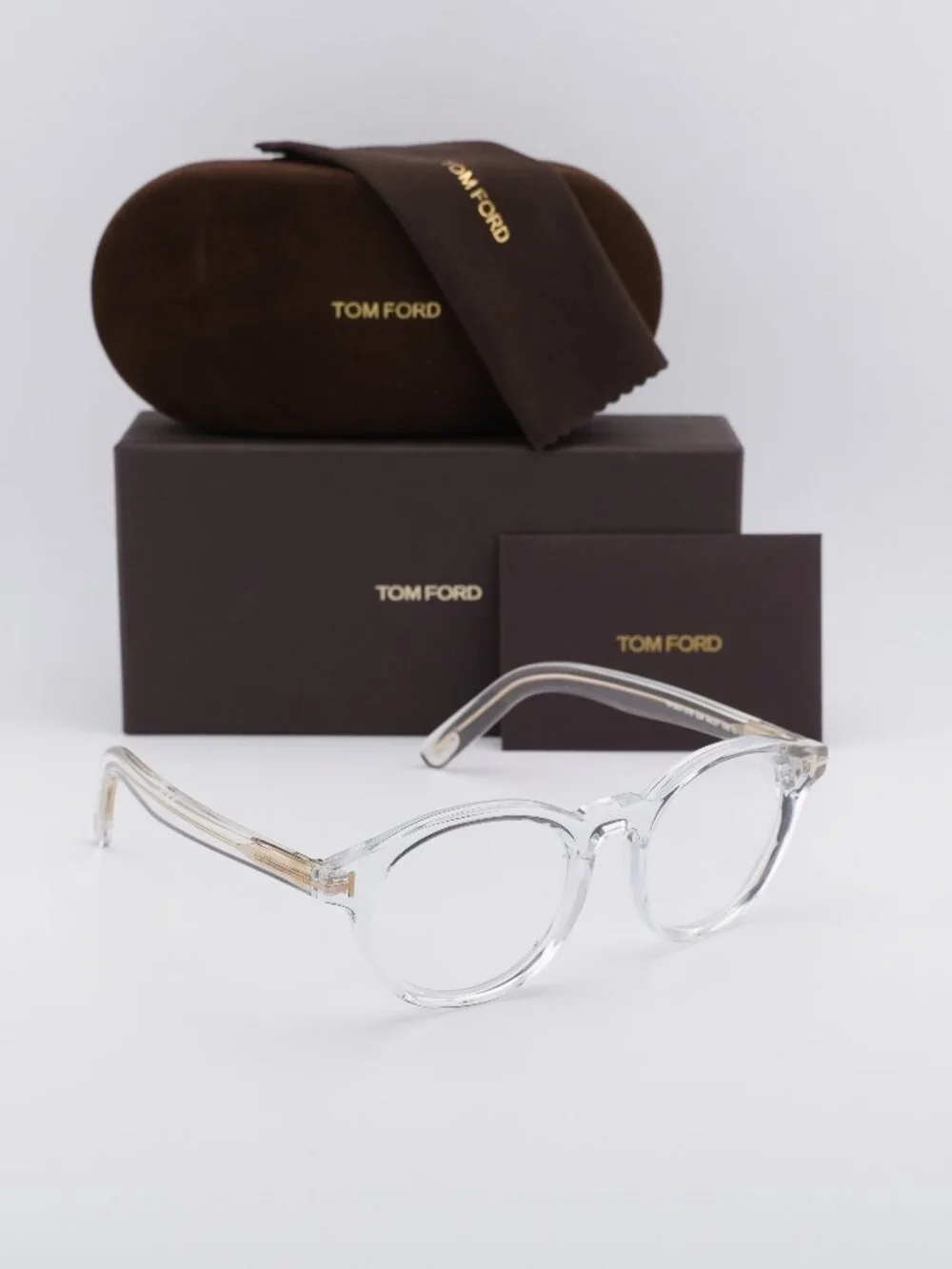 Tom Ford FT5931-DB 026 Square Eyeglasses 49mm - Transparent / Clear